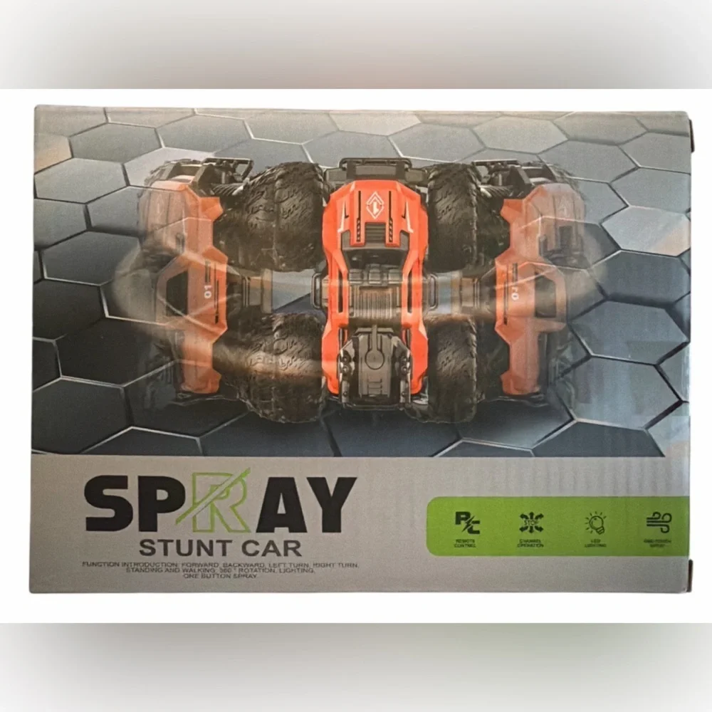 Remote Control Spray Stunt Car New in Box